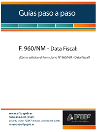 ¿Cómo solicitar el Formulario N° 960/NM – Data Fiscal?