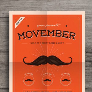 Movember Event Flyer by Guuver