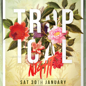 Tropical Night Flyer, GraphicRiver
