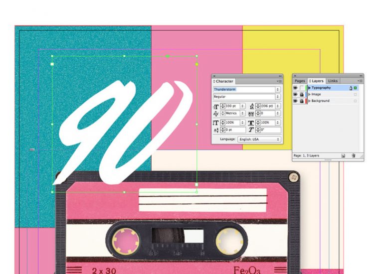 Tutorial: How to Create a 90s Style Event Flyer in Adobe InDesign